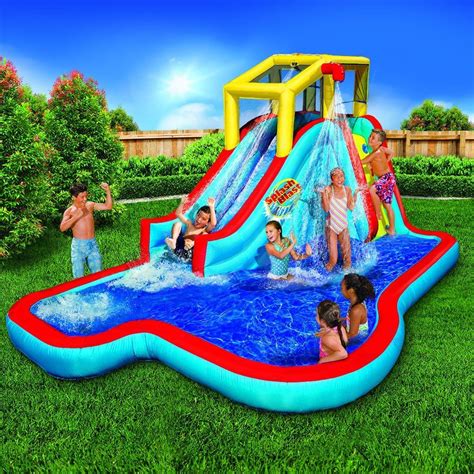 bestway inflatable water slide|best backyard inflatable water slides.